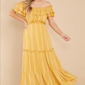 Yellow Striped Maxi